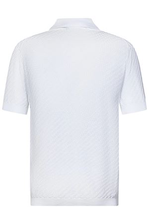 Polo in maglia crêpe cotone bianco LOW BRAND | L1MSS256722A001